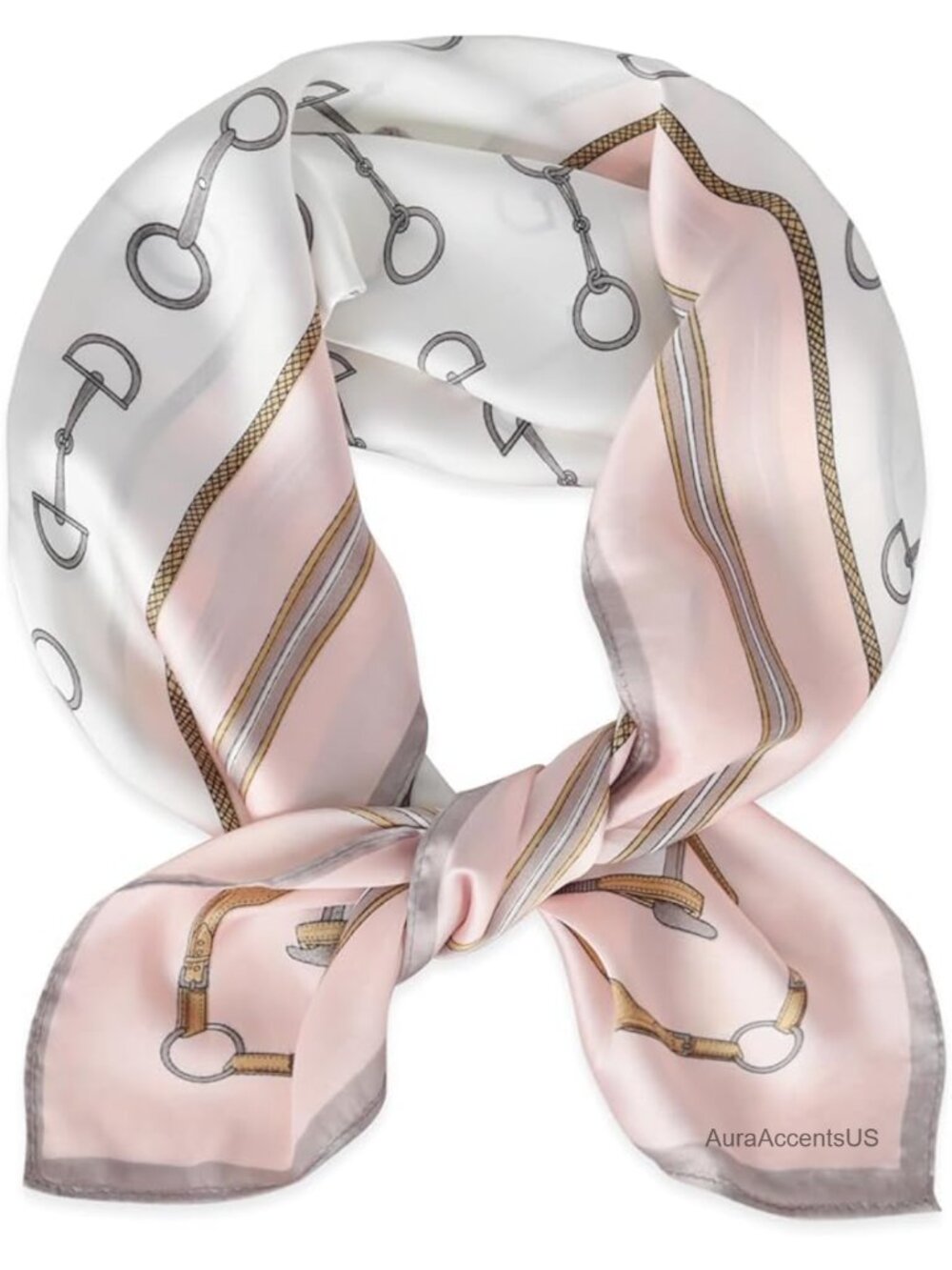 Silk Satin Head Scarf for Women 27.5x27.5 in Fashion Hair Wrap Bandana